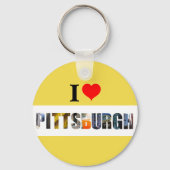 Porte-clés J'aime Pittsburgh (Verso)