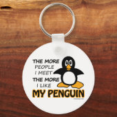 Porte-clés J'Aime Plus Mon Pingouin (Recto)