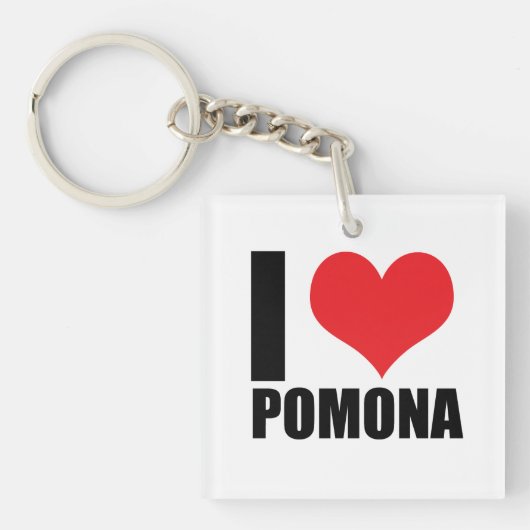 Porte-clés J'aime Pomona (Devant)