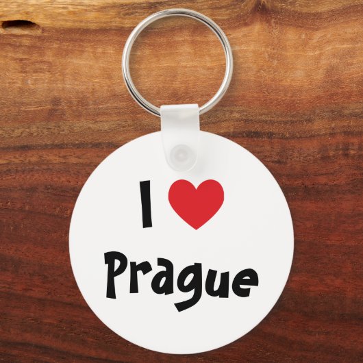 Porte-clés J'aime Prague (Recto)