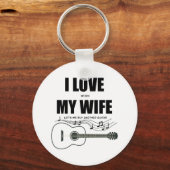 Porte-clés J'aime quand ma femme me fait acheter une autre gu (Recto)