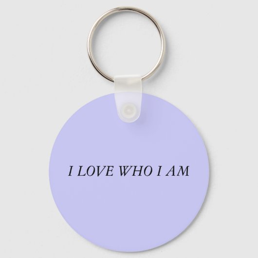PORTE-CLÉS J'AIME QUI JE SUIS (Recto)