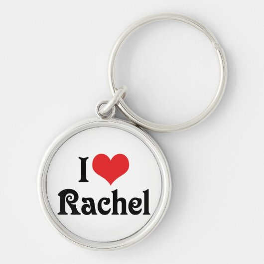 Porte-clés J'aime Rachel (Devant)