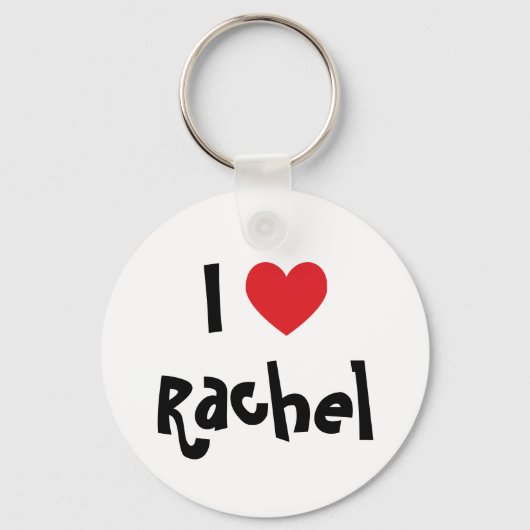 Porte-clés J'aime Rachel (Recto)