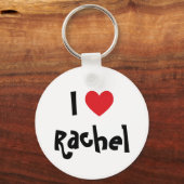 Porte-clés J'aime Rachel (Recto)