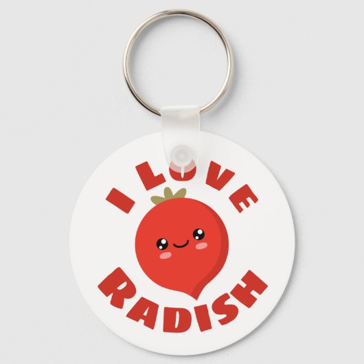 Porte-clés J'aime Radish (Recto)
