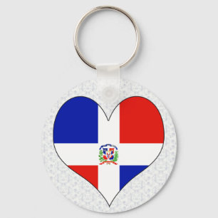 Porte-clés J'aime République Dominicaine