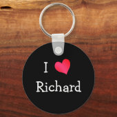 Porte-clés J'aime Richard (Recto)