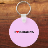 PORTE-CLÉS J'AIME RIHANNA / JE COEUR RIHANNA (Recto)