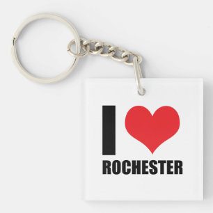 Porte-clés J'aime Rochester