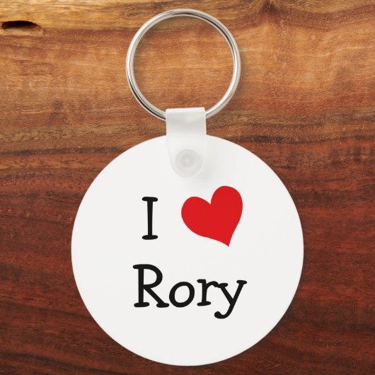 Porte-clés J'aime Rory (Recto)