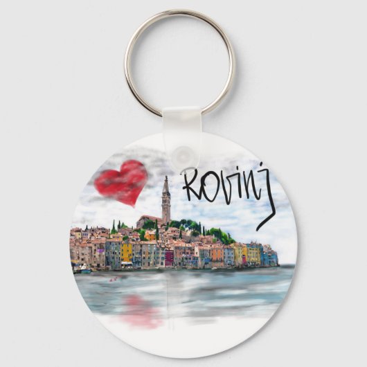 Porte-clés J'aime Rovinj (Recto)