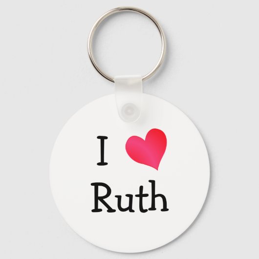 Porte-clés J'aime Ruth (Recto)