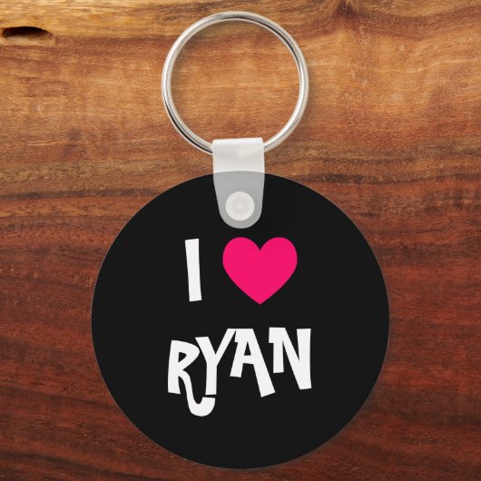 Porte-clés J'aime Ryan (Recto)
