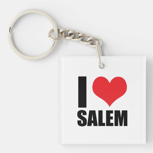 Porte-clés J'aime Salem (Devant)