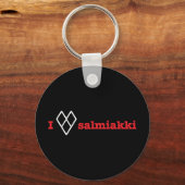 Porte-clés J'aime salmiakki (Recto)