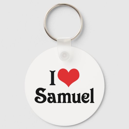 Porte-clés J'aime Samuel (Recto)