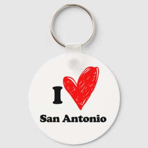 Porte-clés J'aime San Antonio