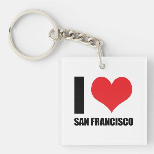 Porte-clés J'aime San Francisco (Devant)