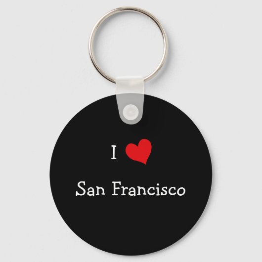 Porte-clés J'aime San Francisco (Recto)
