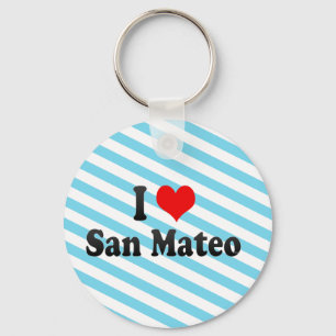 Porte-clés J'aime San Mateo, Etats-Unis