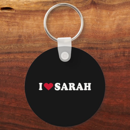 PORTE-CLÉS J'AIME SARAH (Recto)