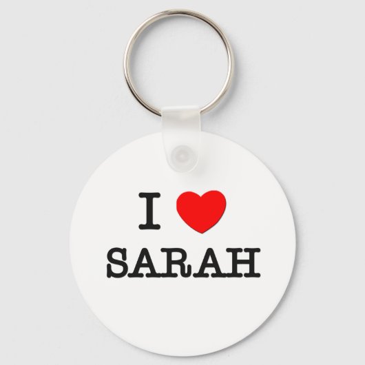 Porte-clés J'aime Sarah (Recto)