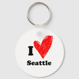 Porte-clés J'aime Seattle