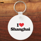 Porte-clés J'aime Shanghai (Recto)