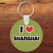 Porte-clés J'aime Shanghai (Recto)