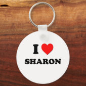 Porte-clés J'aime Sharon (Recto)