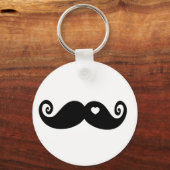 Porte-clés J'aime simplement Moustache (Recto)
