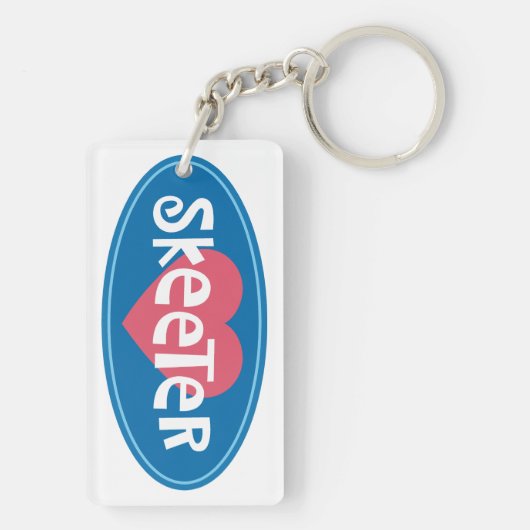 Porte-clés J'aime Skeeter (Dos)