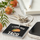Porte-clés J'aime son taco Cinco De Mayo (Devant Droit)