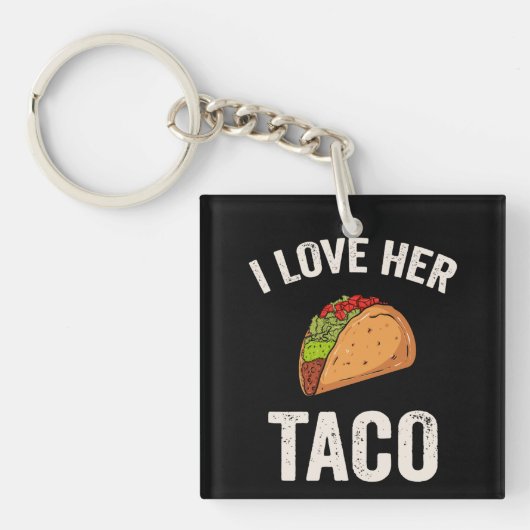 Porte-clés J'aime son taco Cinco De Mayo (Devant)