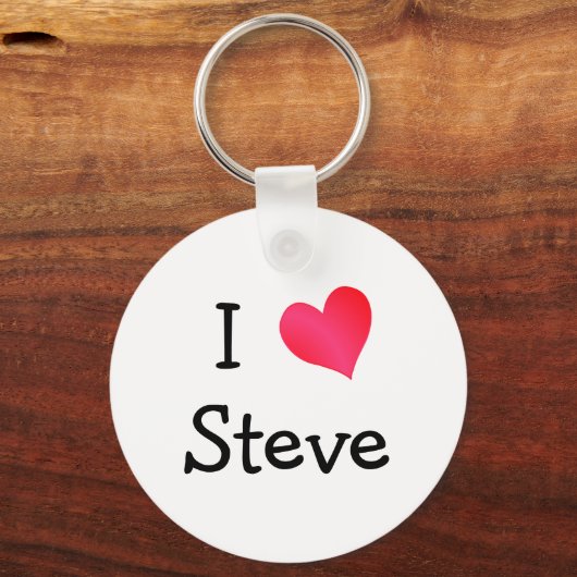 Porte-clés J'aime Steve (Recto)