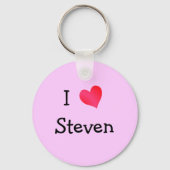 Porte-clés J'aime Steven (Recto)