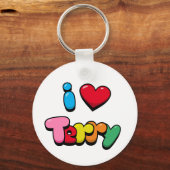 Porte-clés J'aime Terry (Verso)