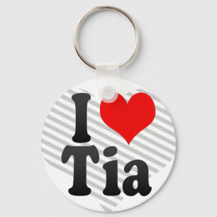 Porte-clés J'aime Tia