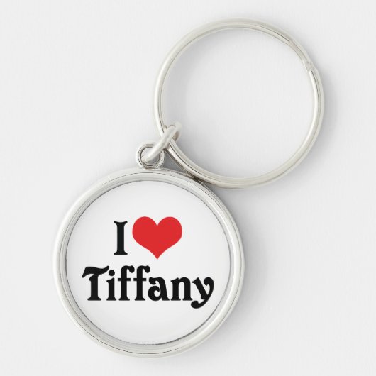 Porte-clés J'aime Tiffany (Devant)