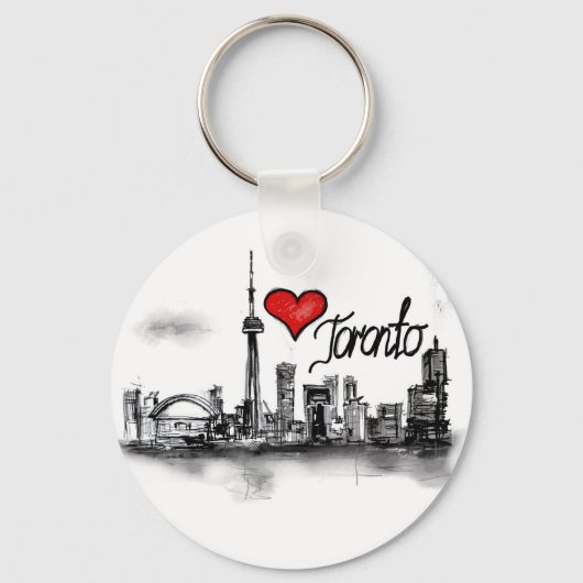 Porte-clés J'aime Toronto (Recto)