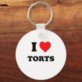 Porte-clés J'aime Torts (Recto)