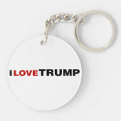 Porte-clés J'aime Trump (Dos)