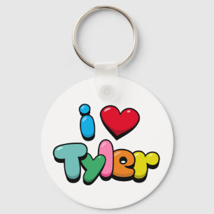 Porte-clés J'aime Tyler