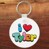 Porte-clés J'aime Tyler (Verso)