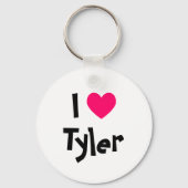 Porte-clés J'aime Tyler (Recto)