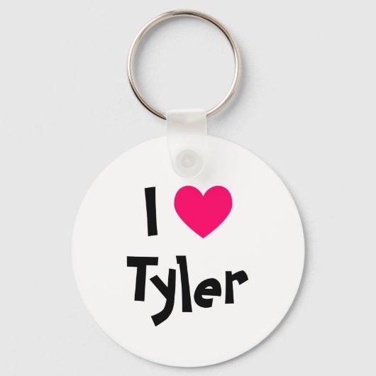 Porte-clés J'aime Tyler (Recto)