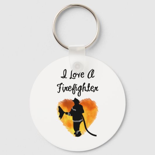 Porte-clés J'Aime Un Pompier (Recto)