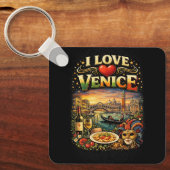 Porte-clés J'aime Venise (Recto)
