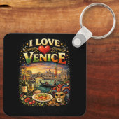 Porte-clés J'aime Venise (Verso)